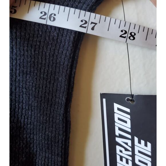 Generation One Mens 2XL New Charcoal Gray Thermal Long Sleeve Cotton Poly Soft - Picture 6 of 9